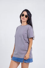 Cargar imagen en el visor de la galería, Camiseta para ELLAS Alto Gramaje Regular- ¡Nuestra joya! SLATE GREY