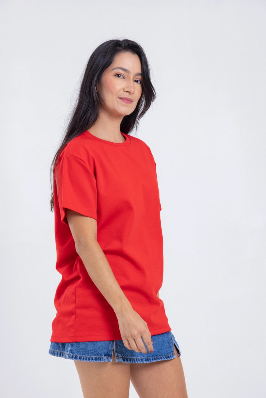 Camiseta para ELLAS Alto Gramaje Regular- ¡Nuestra joya! CLASSIC RED