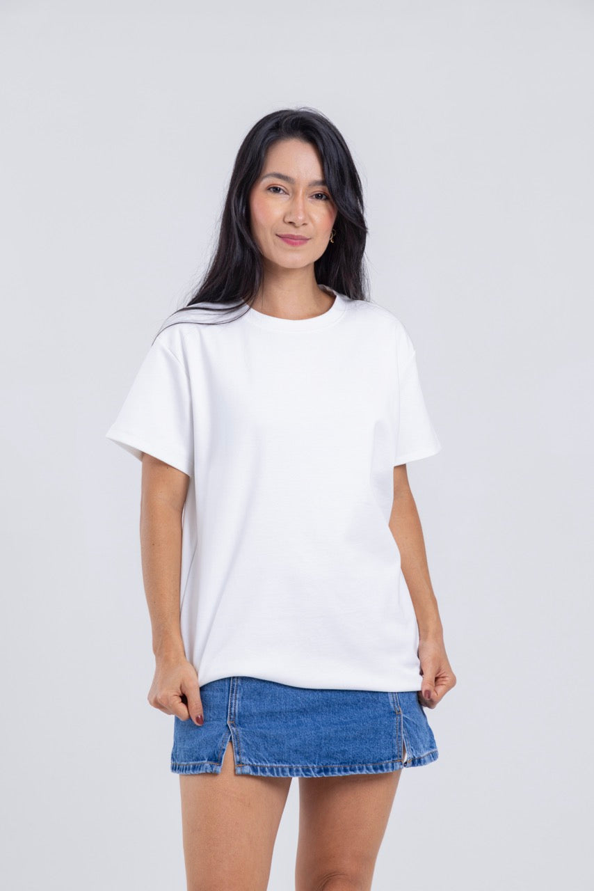 Camiseta para ELLAS Alto Gramaje Regular- ¡Nuestra joya! WHITE BRIGHT