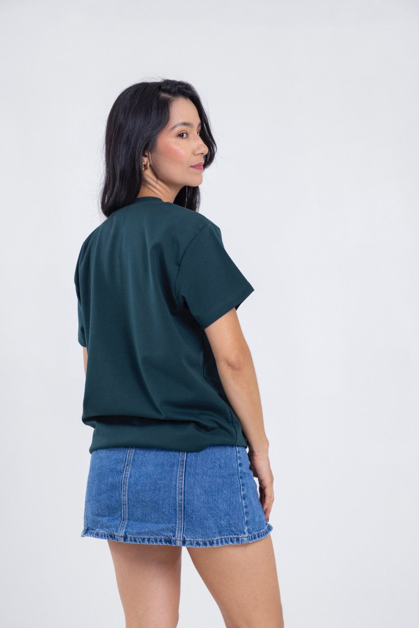 Camiseta para ELLAS Alto Gramaje Regular- ¡Nuestra joya! EMERALD