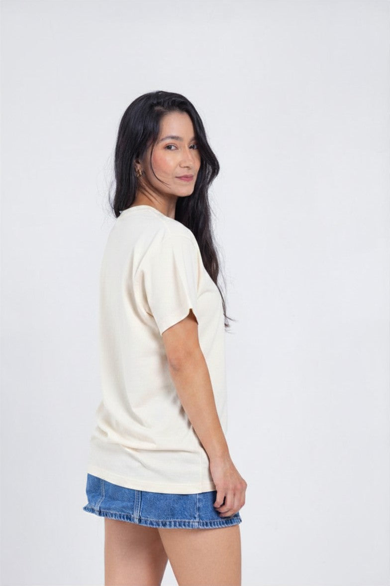 Camiseta para ELLAS Alto Gramaje Regular- ¡Nuestra joya! OFF WHITE