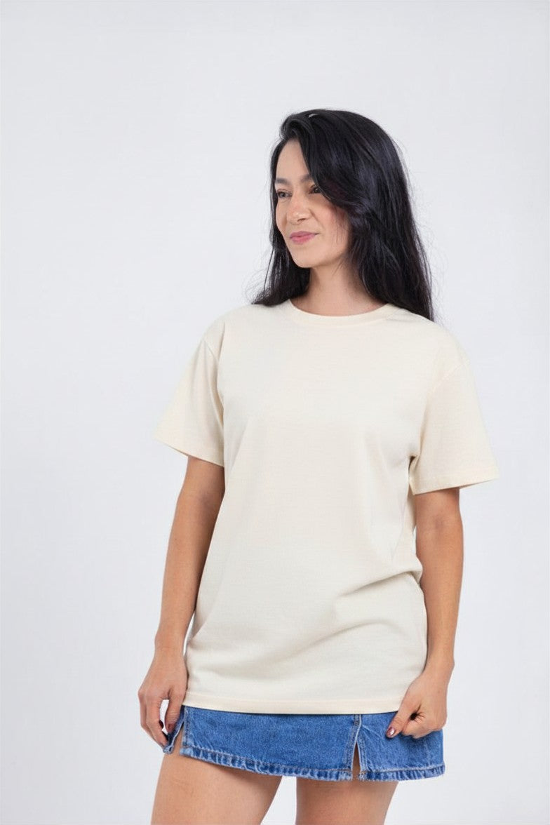 Camiseta para ELLAS Alto Gramaje Regular- ¡Nuestra joya! OFF WHITE