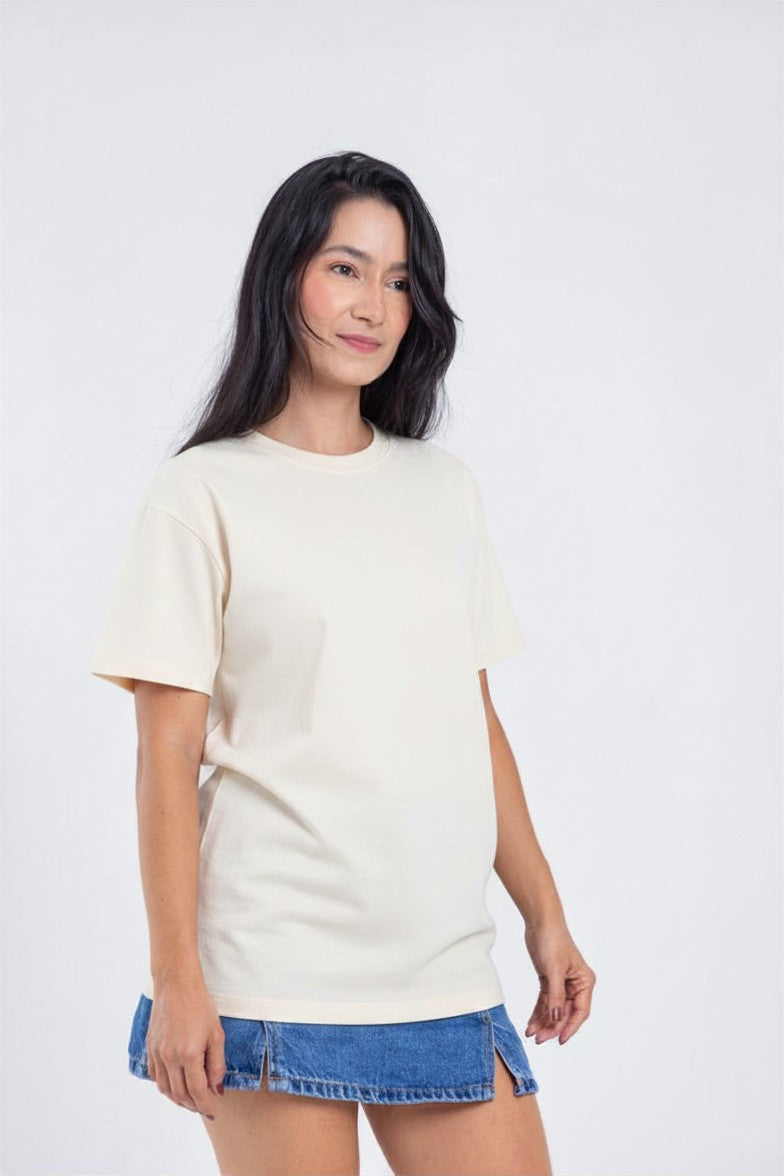 Camiseta para ELLAS Alto Gramaje Regular- ¡Nuestra joya! OFF WHITE